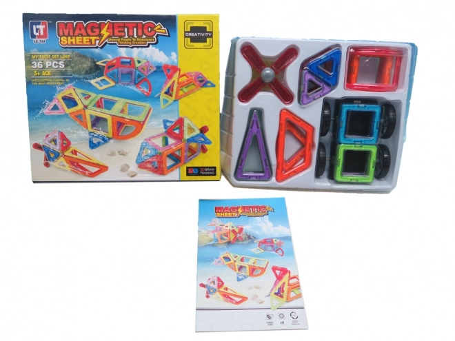 Magnetische Bausteine für Kinder - 36 Teile