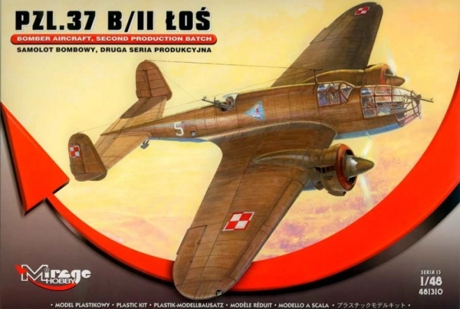 PZL-37 Łoś Polnischer Bomber Modell Bausatz