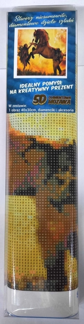 Diamantmalerei Das Zähmen der Pferde 30x40 cm