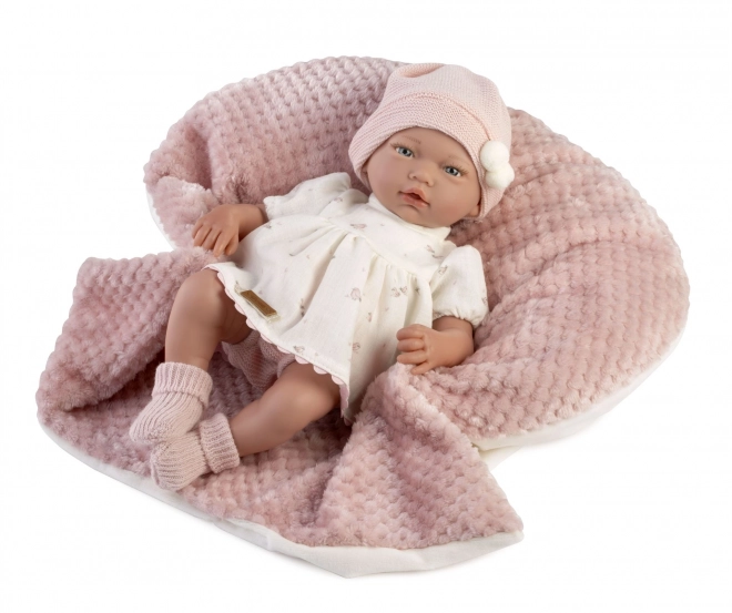 Realistische Babypuppe mit weichem Stoffkörper - 38 cm