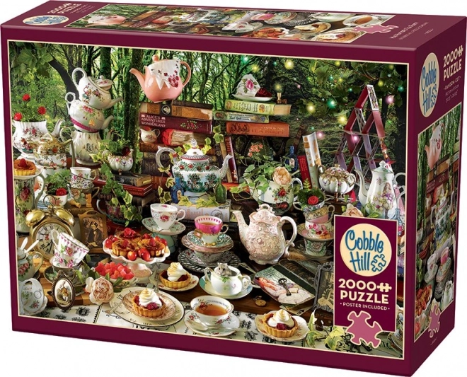 Puzzle Teeparty mit dem verrückten Hutmacher 2000 Teile