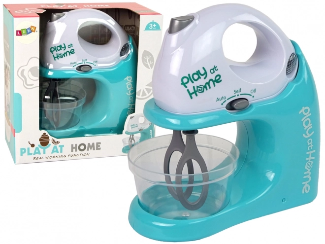 Kinder-Spielzeugmixer mit Schüssel Blau
