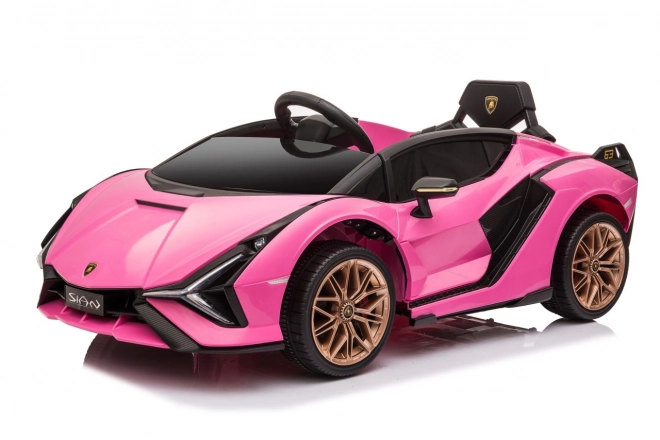 Lamborghini SIAN Kinderauto mit Batterie und Fernbedienung – Rosa