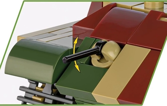 Modell des Panzers Tiger II Königstiger aus Kunststoffsteinen