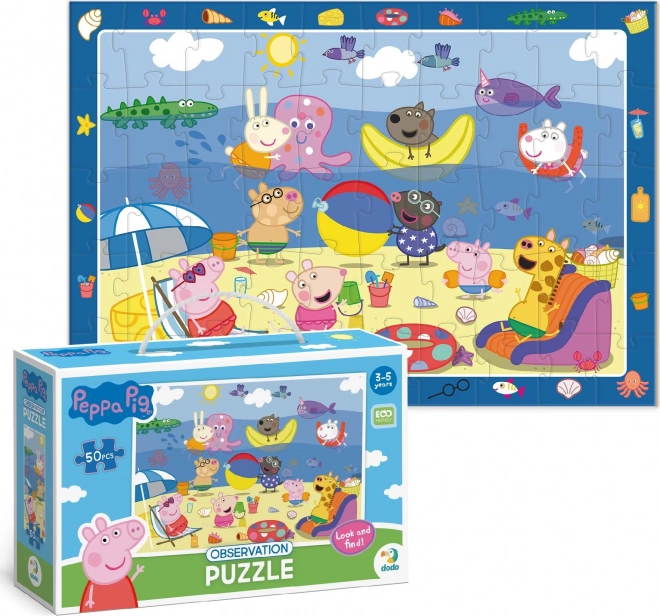 Puzzle mit Bildersuche Peppa Wutz 50 Teile
