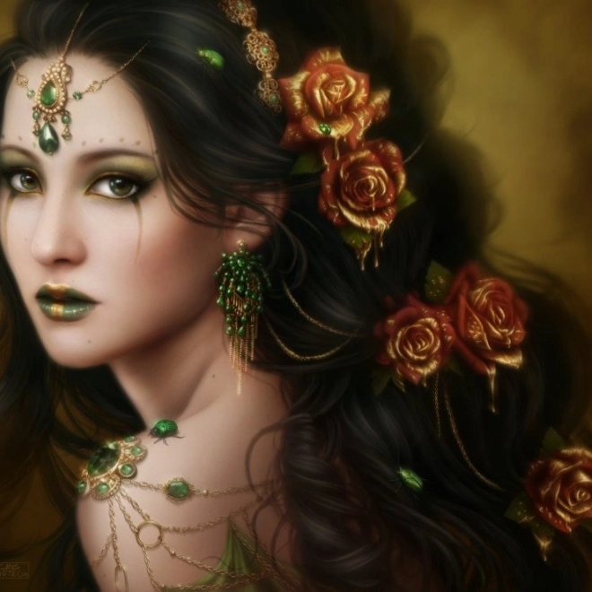Puzzle Goldene Rose 1000 Teile