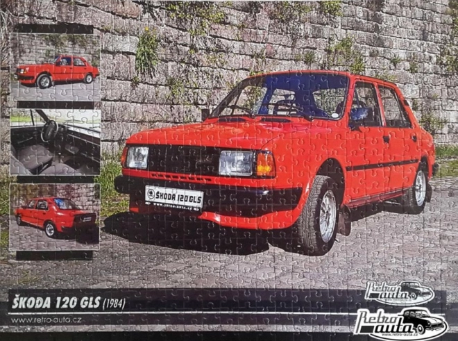 Retro-Auto-Puzzle Škoda 120 GLS (1984) 500 Teile