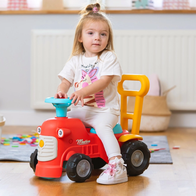 Roter Fahrtraktor Maurice für Kinder