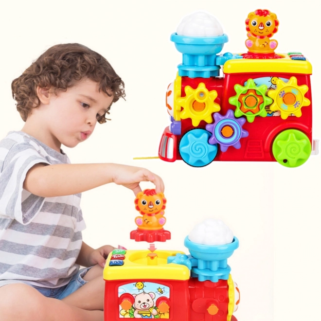 Interaktive bunte Musiklokomotive für Kinder