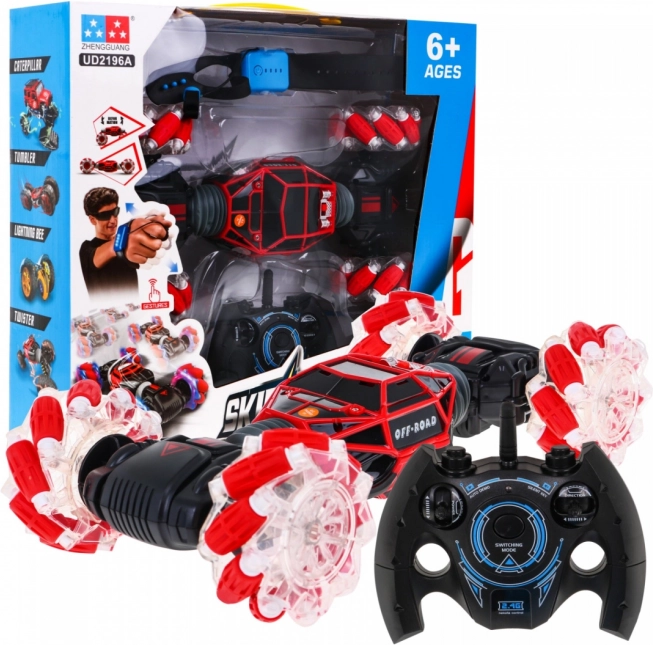 Stunt-Fahrzeug für Kinder 6+ Hand- oder Fernsteuerung Modell 1:16 + Sounds Lichter