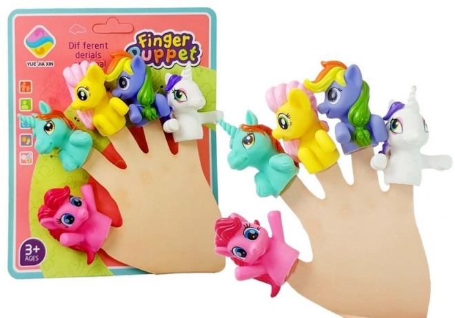 Fingerpuppen-Kit Einhorn Ponys Set