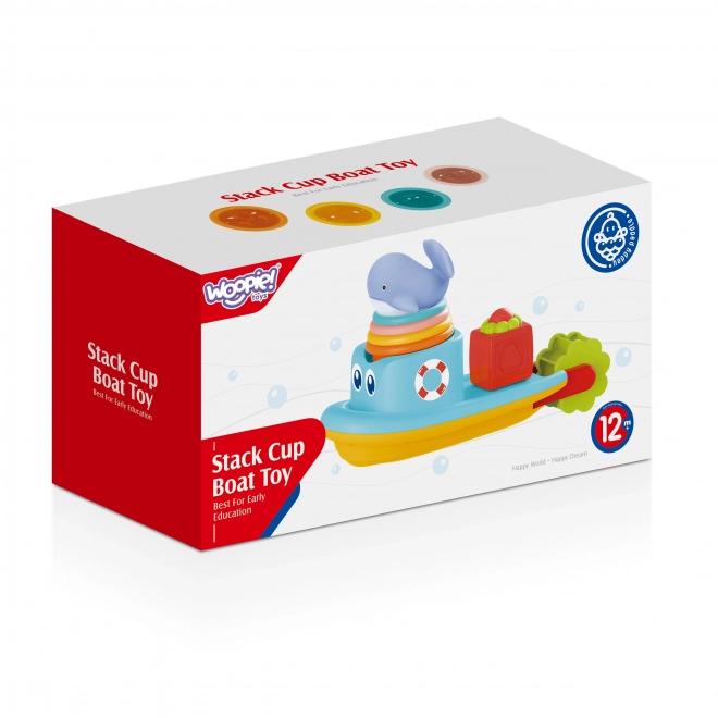 Woopie Baby Wasserspielzeug-Set Schiff und Walbecher