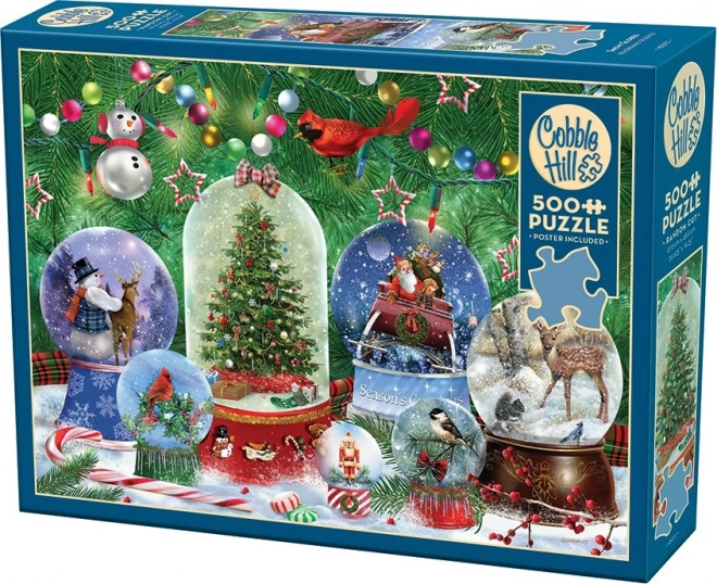 Cobble Hill Puzzle Schneekugeln 500 Teile