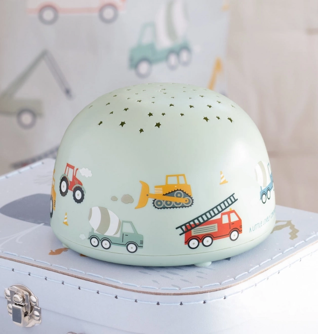 A Little Lovely Company Lampe mit Projektor – Fahrzeuge