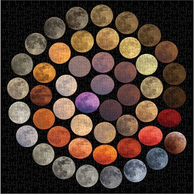 Galison Puzzle Farben des Mondes 500 Teile