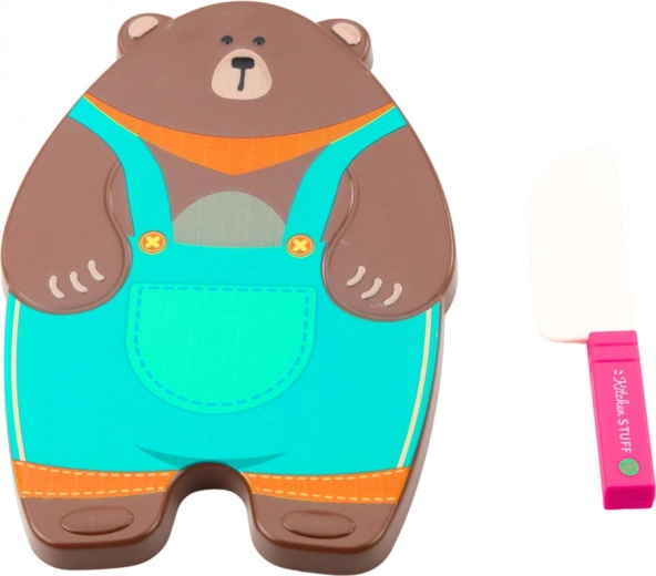 Niedliches Bärenbrett und Kindermesser