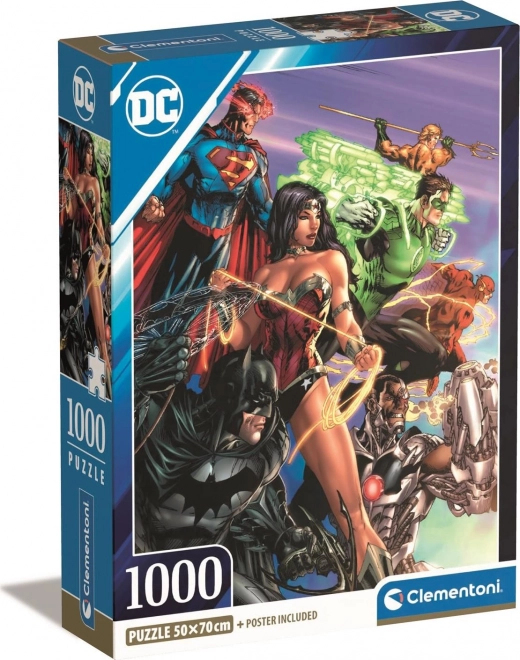 Compact 1000 Teile Puzzle DC Comics Justice League