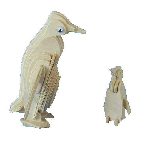 Holzpuzzle 3D Pinguin für Kinder