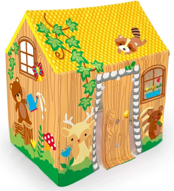 Buntes Kinderhäuschen für Garten und Zimmer – gelb