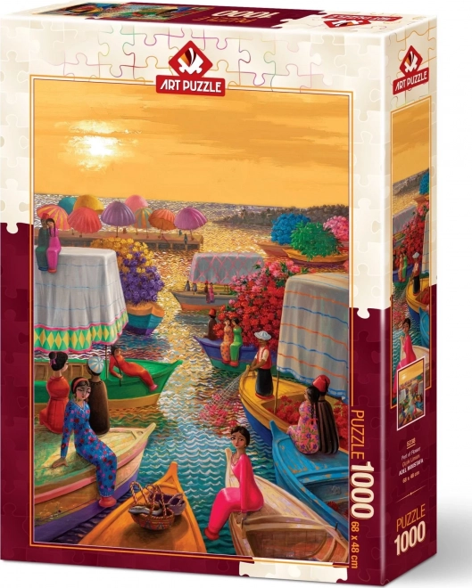 Puzzle Blumenhafen 1000 Teile
