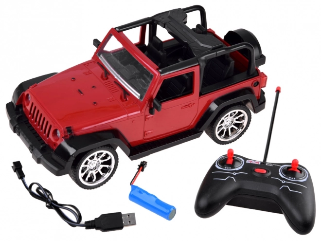 Fernbedienbares Geländewagen für Kinder – Rot