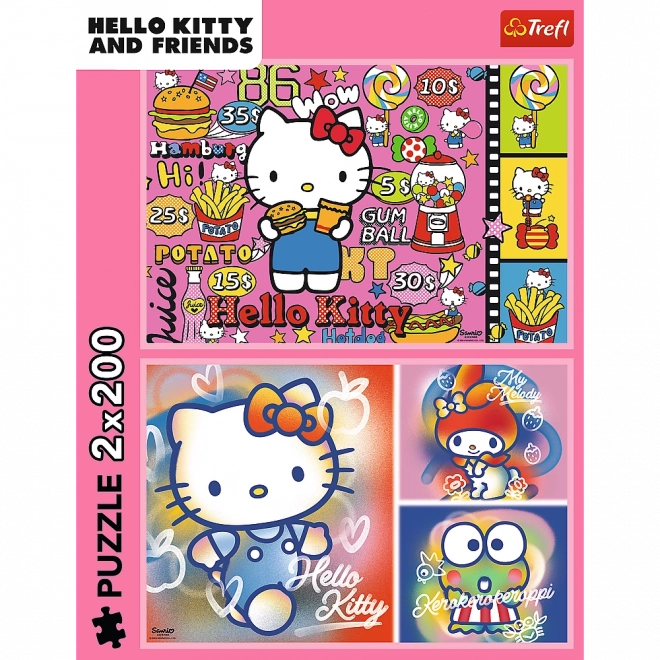 Puzzle 2x200 Hello Kitty und Freunde