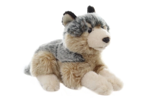 Plüsch Wolf liegend 22 cm