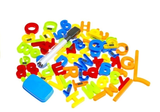 Bunte magnetische Buchstaben