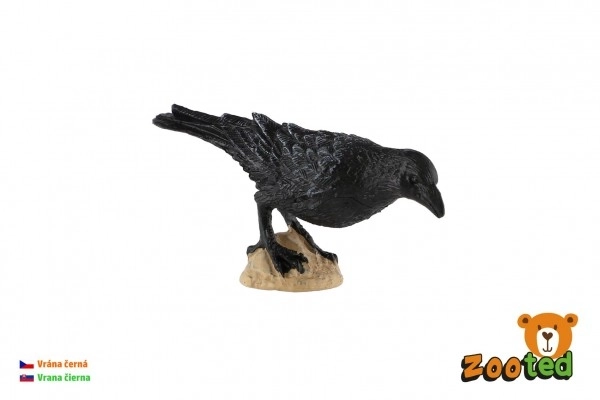 Schwarze Krähe Plastikfigur 11cm