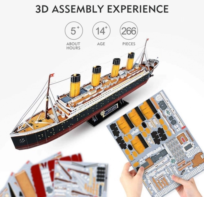 3D Puzzle Titanic mit LED