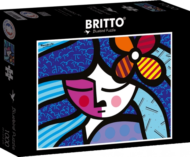 BLUEBIRD Puzzle Mädchen mit Blume 1000 Teile