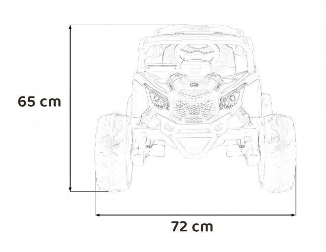 Elektrisches Kinderauto Can-Am Maverick Schwarz