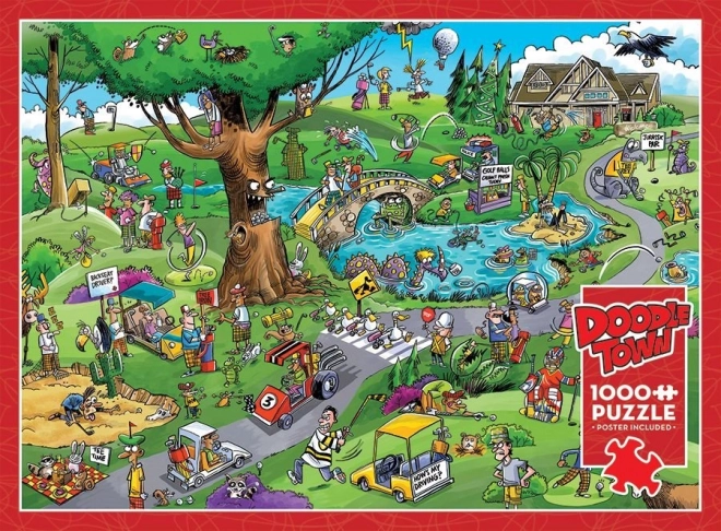 Puzzle DoodleTown: Typischer Golf 1000 Teile