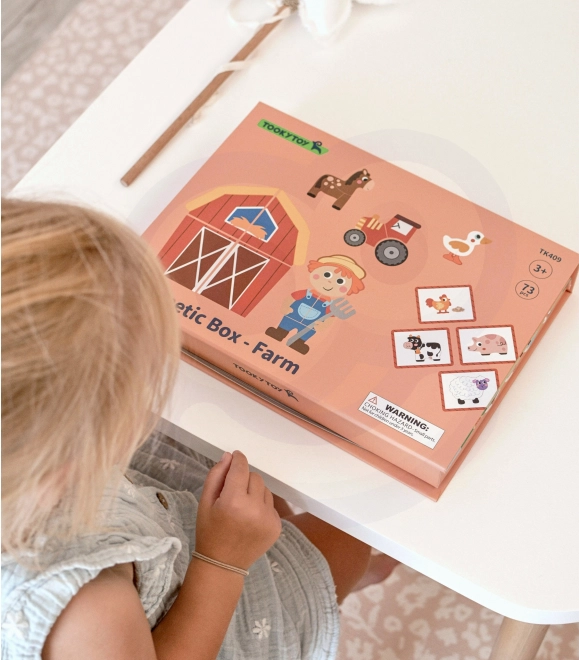 Tooky Toy Magnetisches Bauernhof-Puzzle