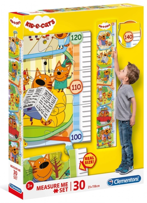 CLEMENTONI Puzzle KindervsKat Wachstumslineal