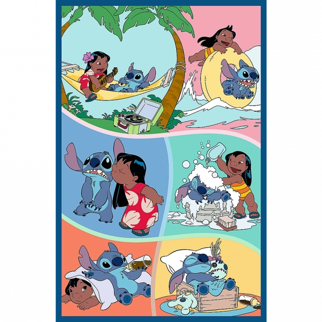 Puzzle-Set 3x80 Stück Lilo und Stitch