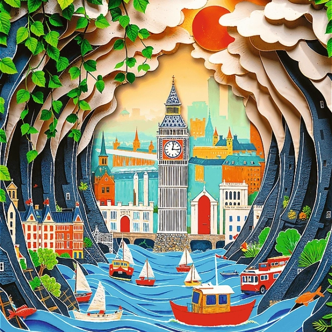 Puzzle Trefl Paper Art: London 1000 Teile