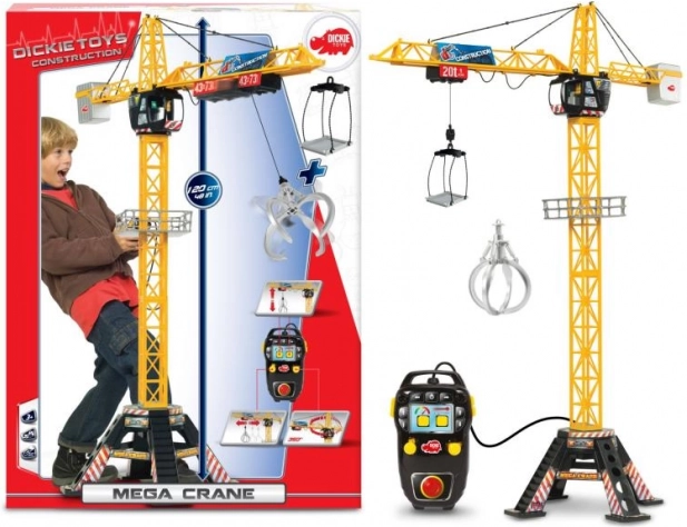 Kinderkran Mega Crane 120 cm mit kabelgebundener Fernbedienung