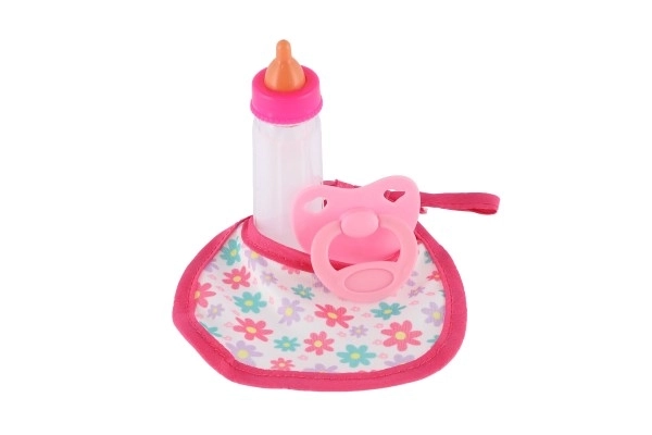 Weiche Babypuppe 38 cm mit Schnuller und Wiege