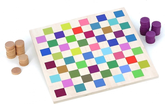 Vilac Buntes Holz-Spiel Dame