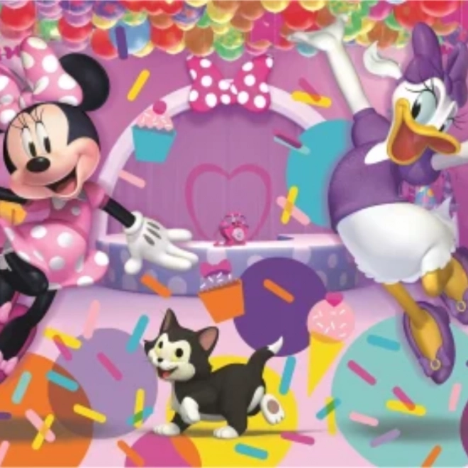 Puzzle Minnie und Daisy bei der Feier 104 Teile