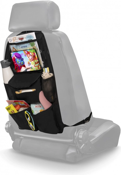 Sitz-Organizer mit Tablet-Tasche und Taschentuchfach