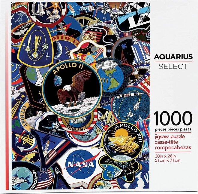 AQUARIUS Puzzle NASA Missions-Abzeichen 1000 Teile