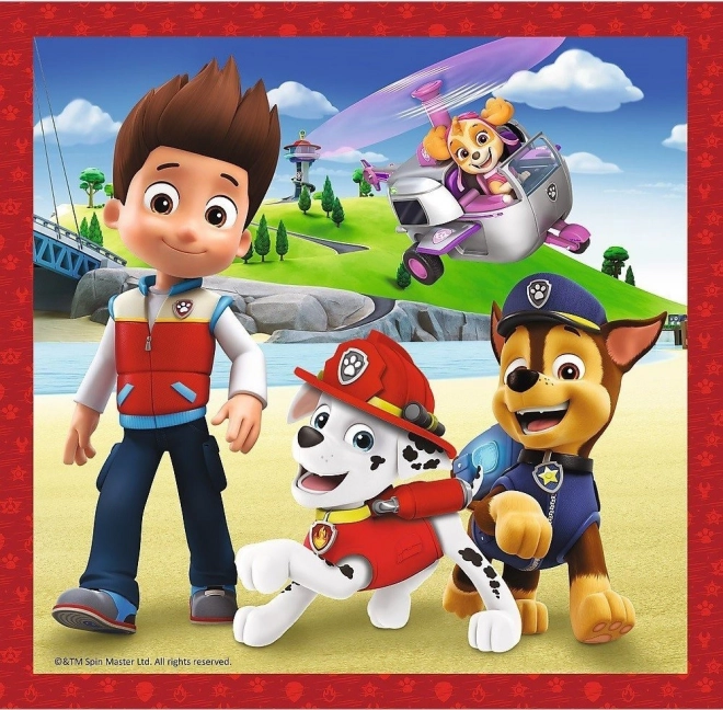 Fröhliche Hundchen Puzzle 3-in-1, PAW Patrol