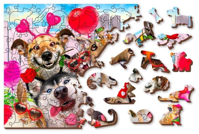 Zweiseitiges Puzzle für doppelten Spaß