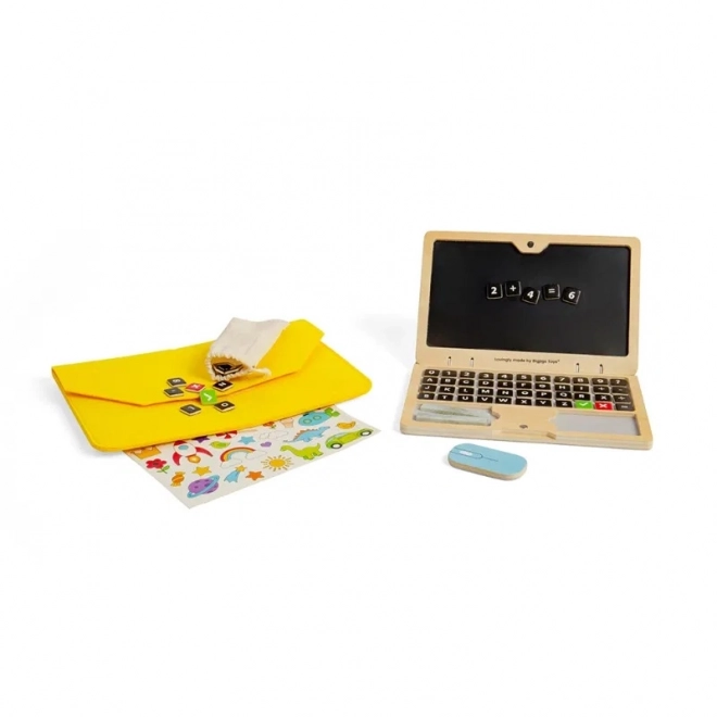 Bigjigs Toys Holz-Magnet-Laptop