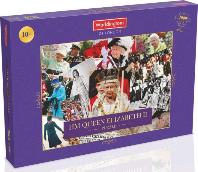 Puzzle Ihre Majestät Elizabeth II - Collage 1000 Teile