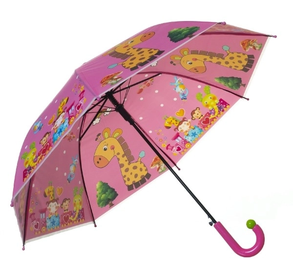 Kinder Regenschirm mit bunten Motiven