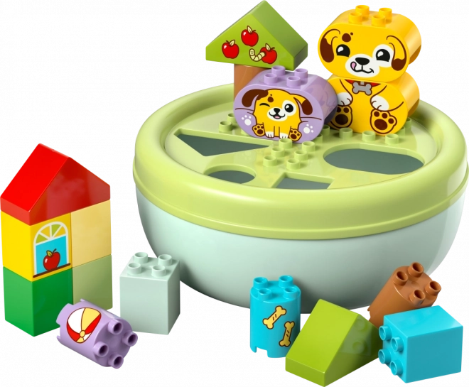 LEGO Duplo Formen sortieren ein Zuhause für Welpen