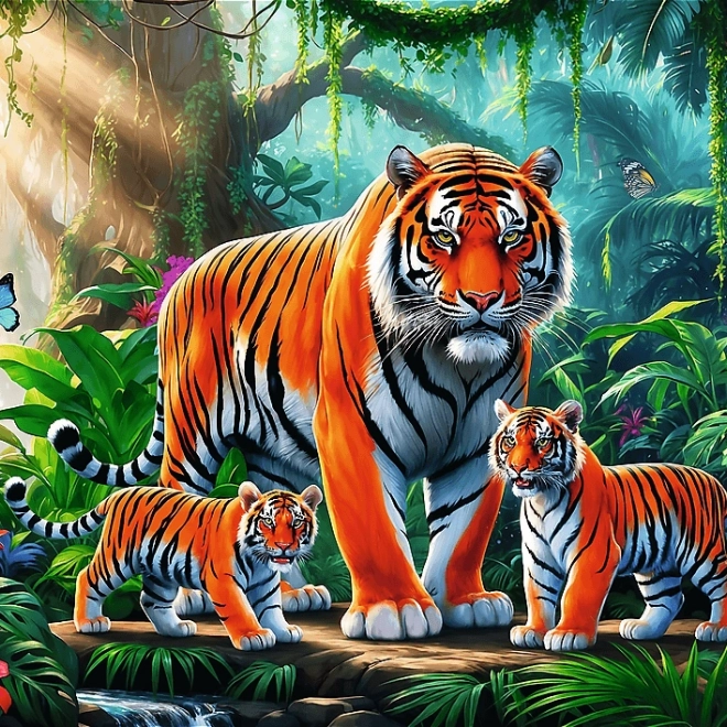 Puzzle Tigergewohnheiten 200 Teile